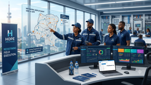 Redefining Telecom Project Management in the DRC : Why Hope Solutions is Your Ultimate Field Execution Partner